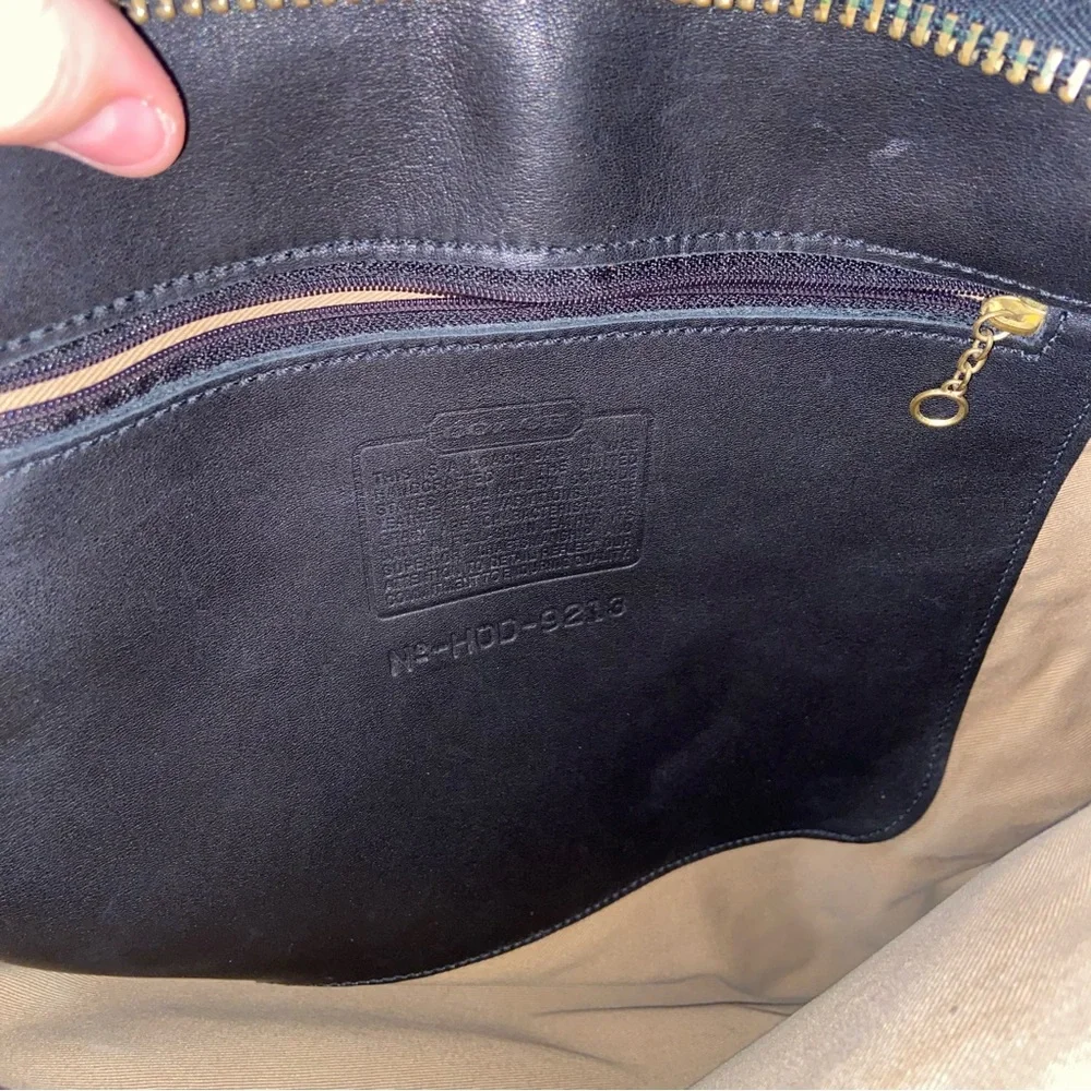 Coach Black Leather Shoulder Bag Style # A10-9213 - Picture 12 of 13